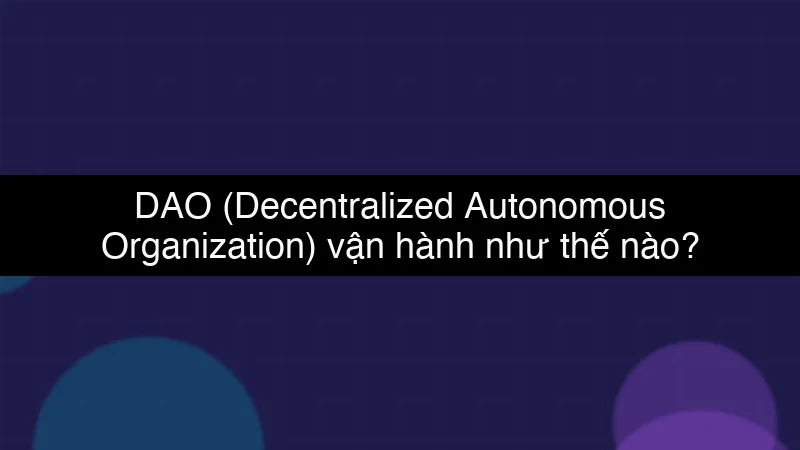 DAO (Decentralized Autonomous Organization) vận hành như thế nào? schema