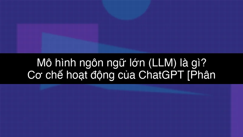 Mô hình ngôn ngữ lớn (LLM) là gì? Cơ chế hoạt động của ChatGPT schema